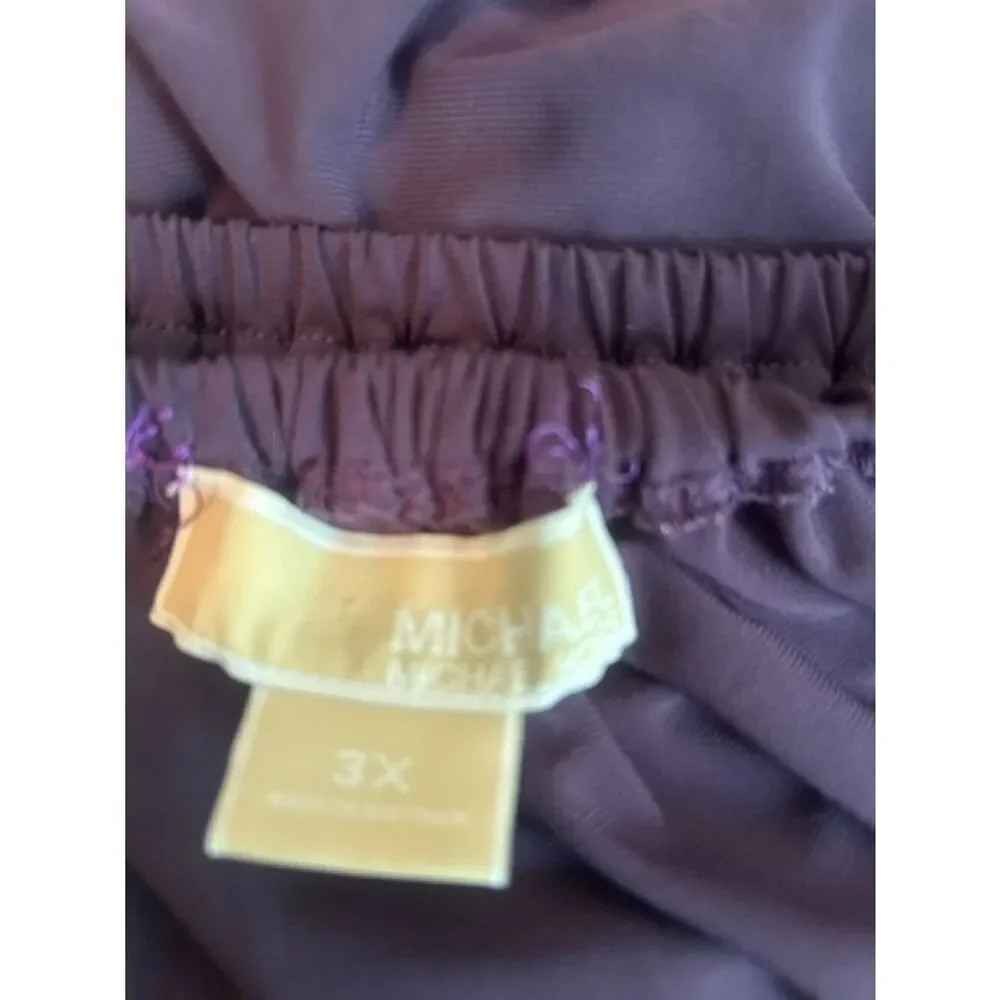 Michael Kors Purple off the shoulder top, size 3X